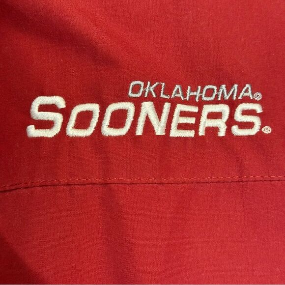 Oklahoma Sooners Red Oak Sportswear Fleece Lined Full Zip Embroidered Jacket XL - Picture 4 of 16